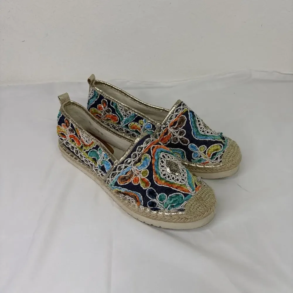 Patrizia By Spring Step Espadrille Shoes Size 39 US 8.5 colorful, bohemian, cool